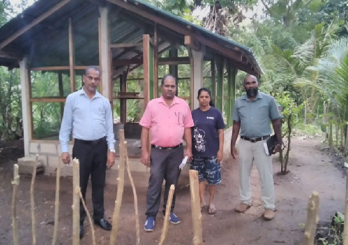 Photo 290: SAPP RF Division officers Inspected the progress of Poultry shelters buildings in Nachchadoowa, Anuradhapura on 12 Dec 2025
